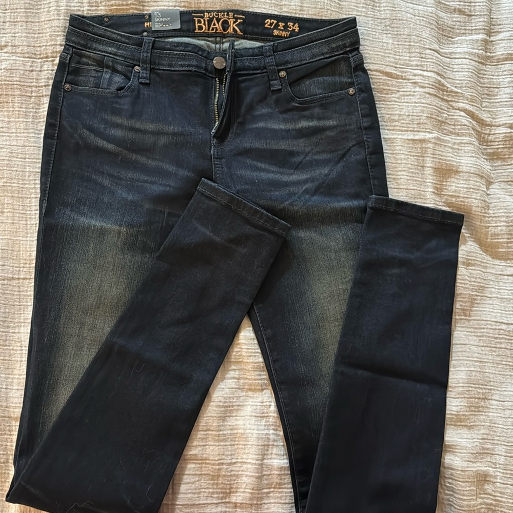 Buckle Black Skinny Jeans.